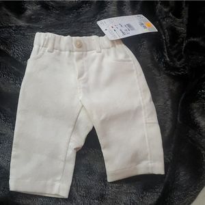 NWT Aletta Baby cream corduroy pantaloons ITALY size one month